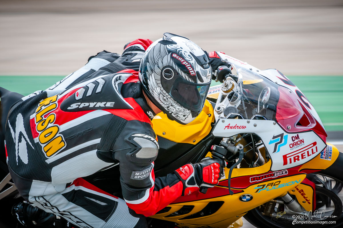 Andrew Nelson on the BMW at ICAR-Mirabel, CSBK