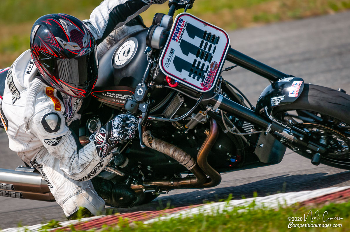 Cody Matechuk on a Harley-Davidson XR1200, Shannonville