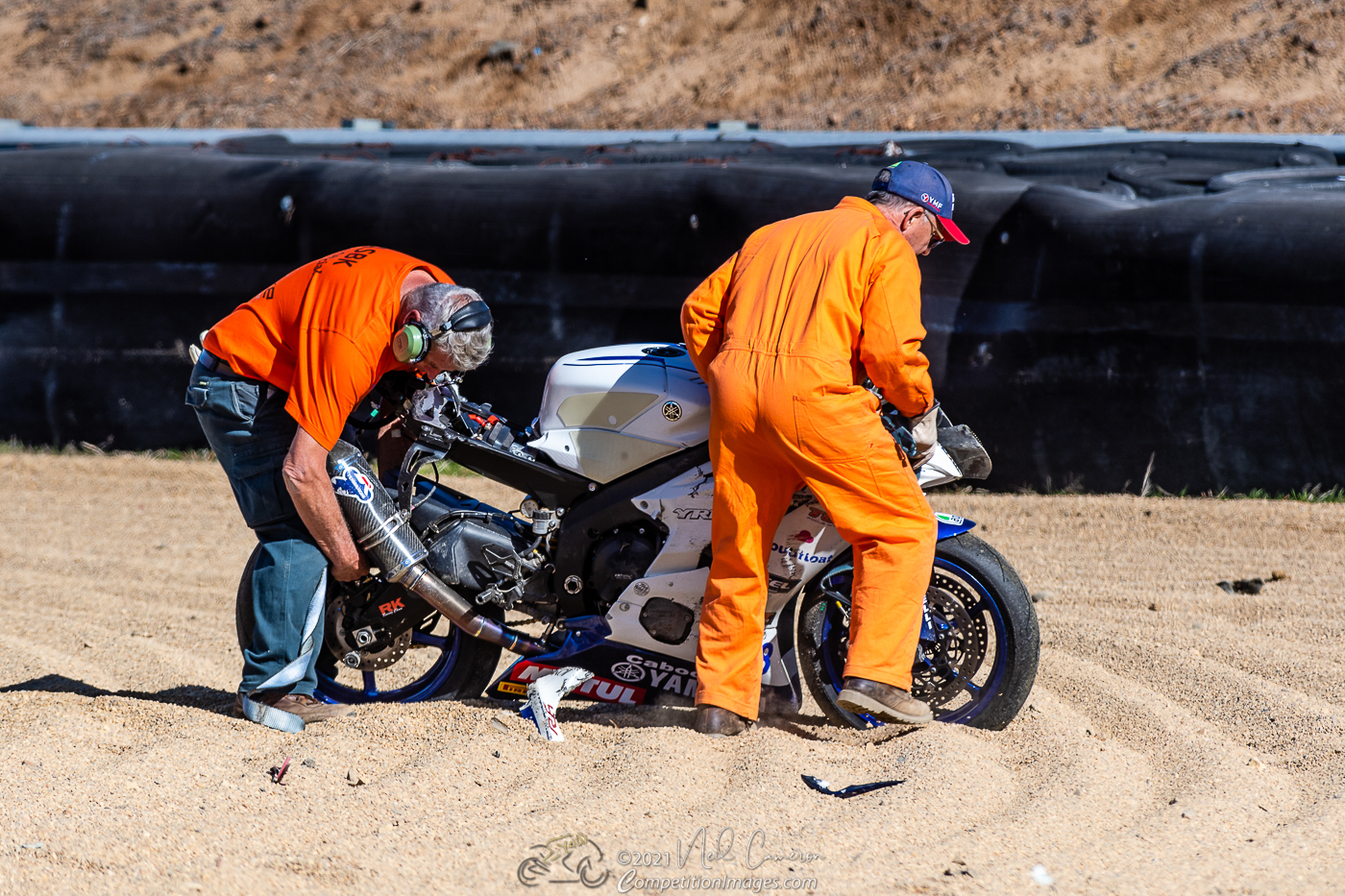 Marshalls collect John Lytras bikeMarshalls collect John Lytras bike