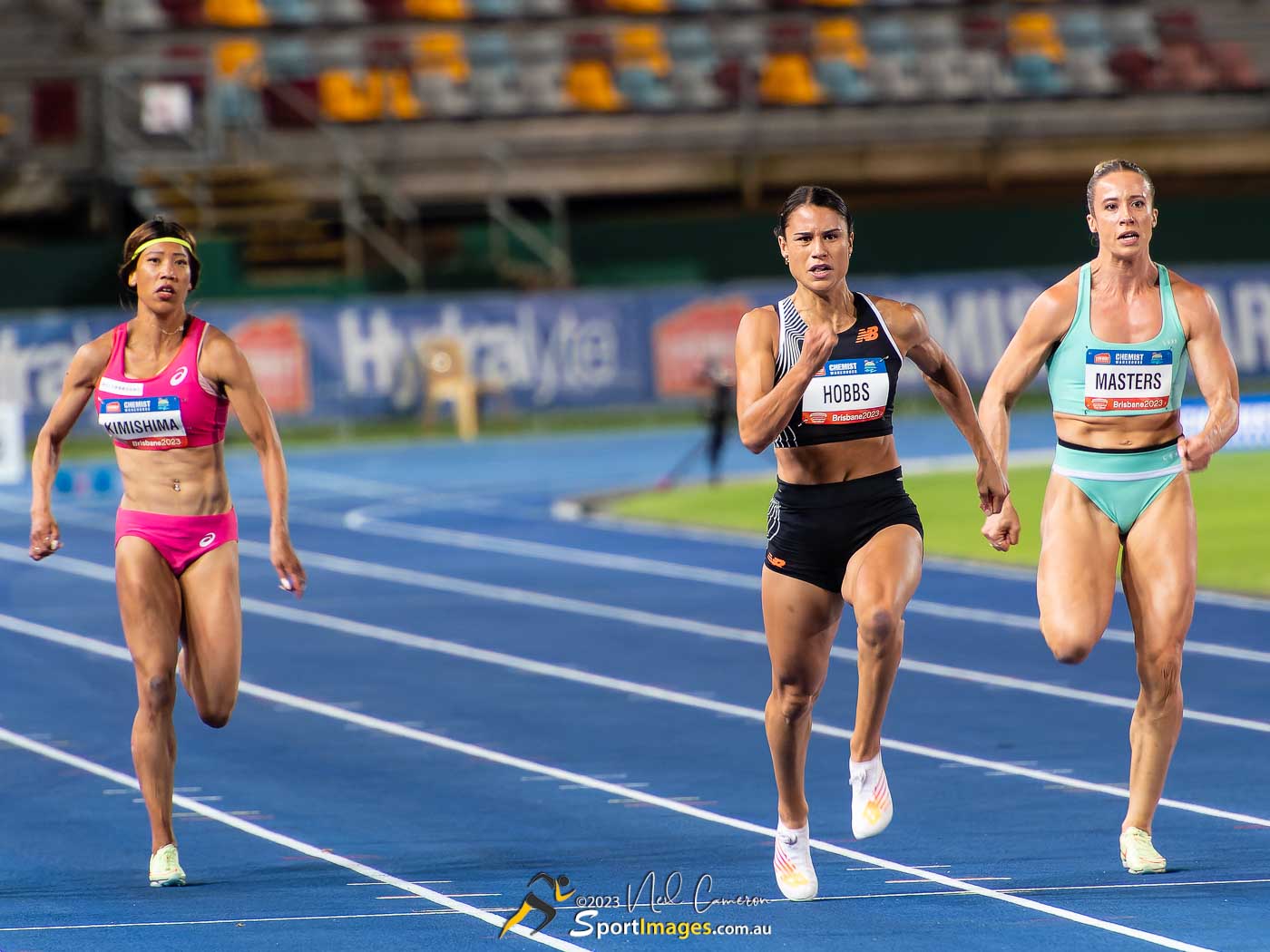 Kimishima, Zoe Hobbs, Bree Masters, Women's 100m A Race