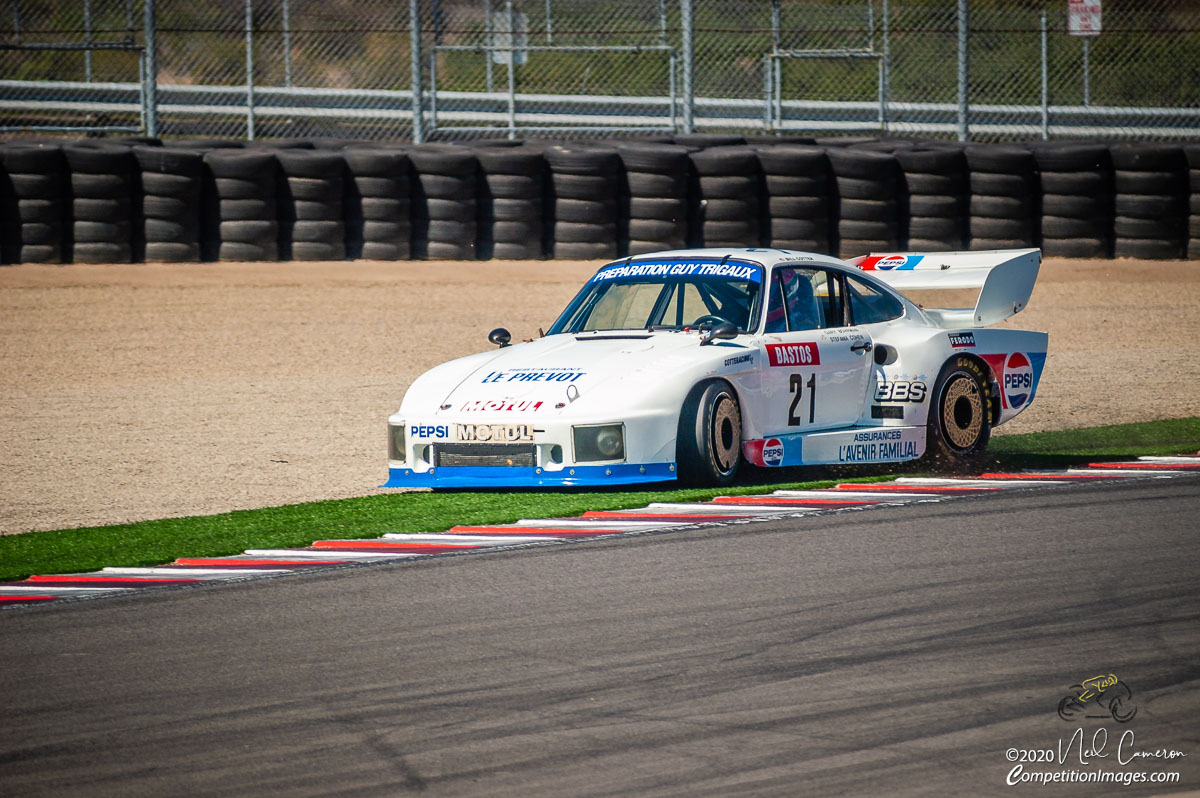 Porsche on the grass, Monterey Historics, Laguna Seca, 2008