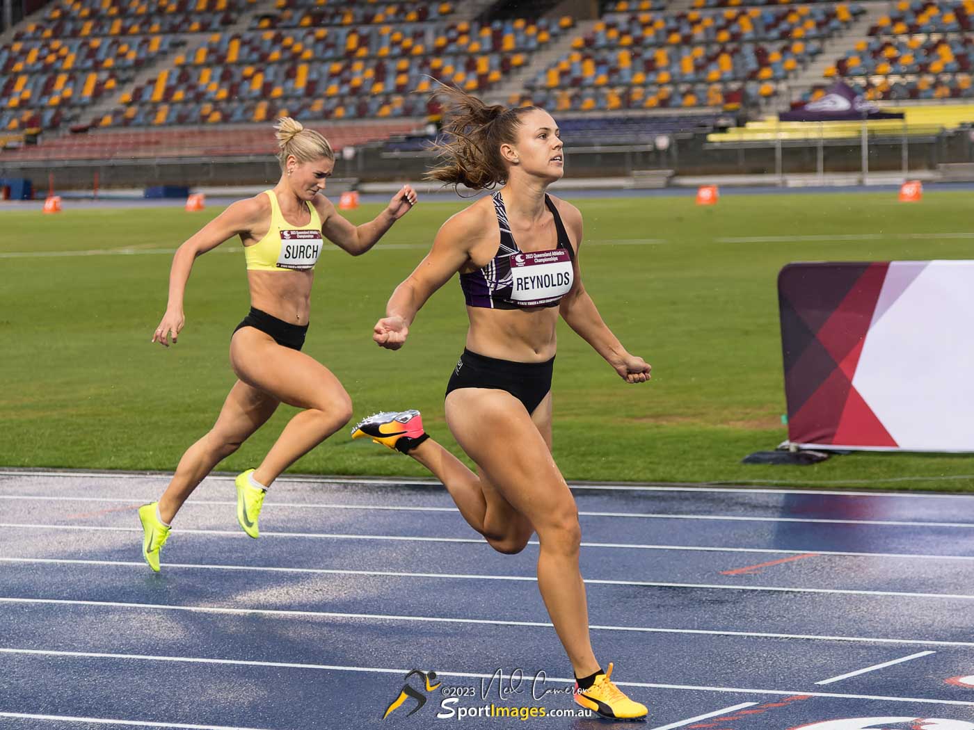 Hayley Reynolds, Emelia Surch, Heat 2, Women Open 100m