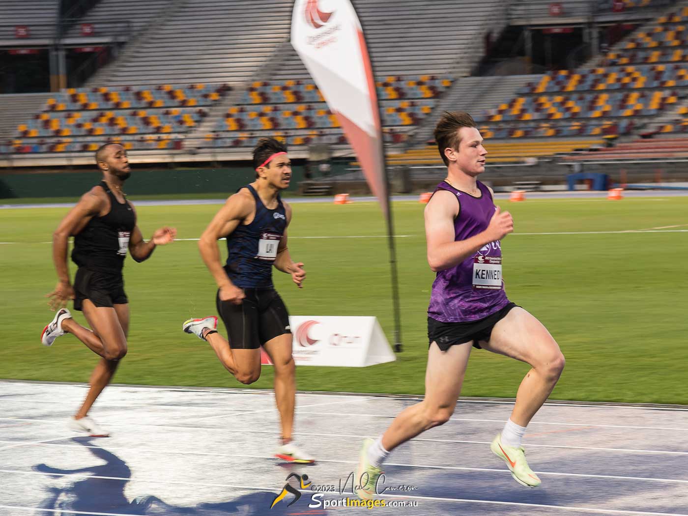 Lachlan Kennedy, Julian Lay, Heat 2, Men Open 100m