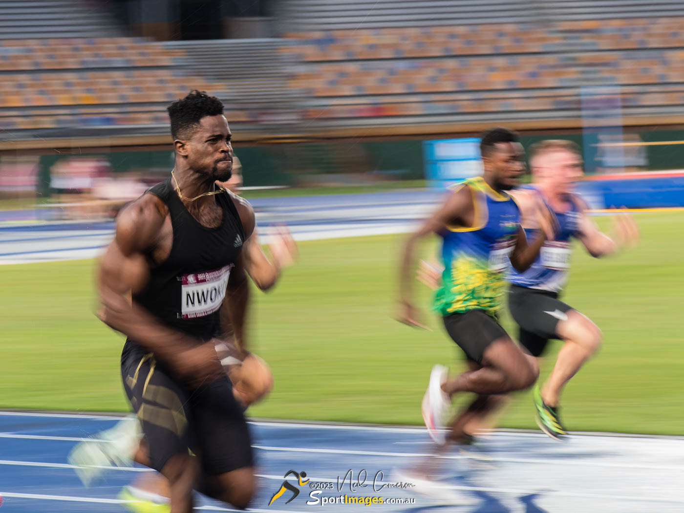 Prosper Nwoko, Heat 3, Men Open 100m