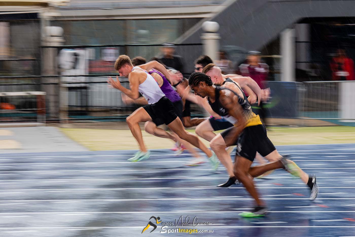 Heat 7, Men Open 100m