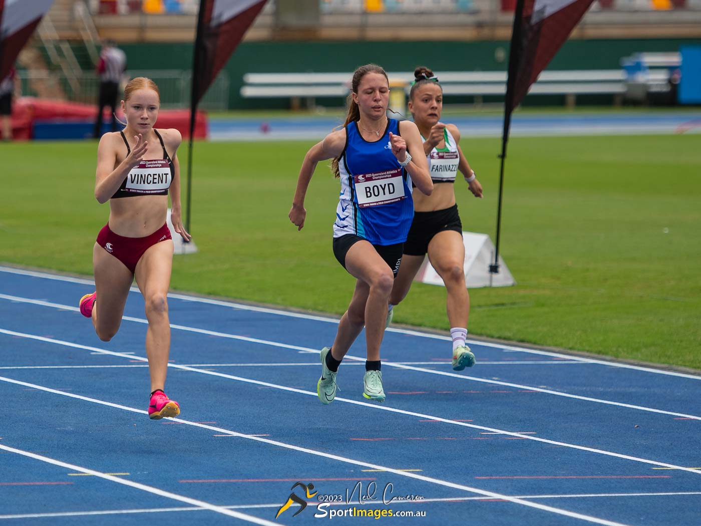 Charlee Vincent, Aurelia Boyd, Girls 100m Under 15 Heat 1