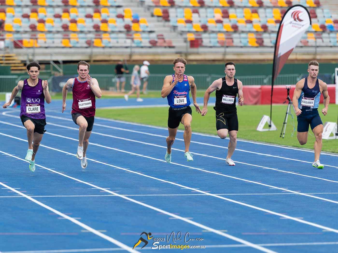 Men 100 Metre Open, Heat 2 Semi-Finals