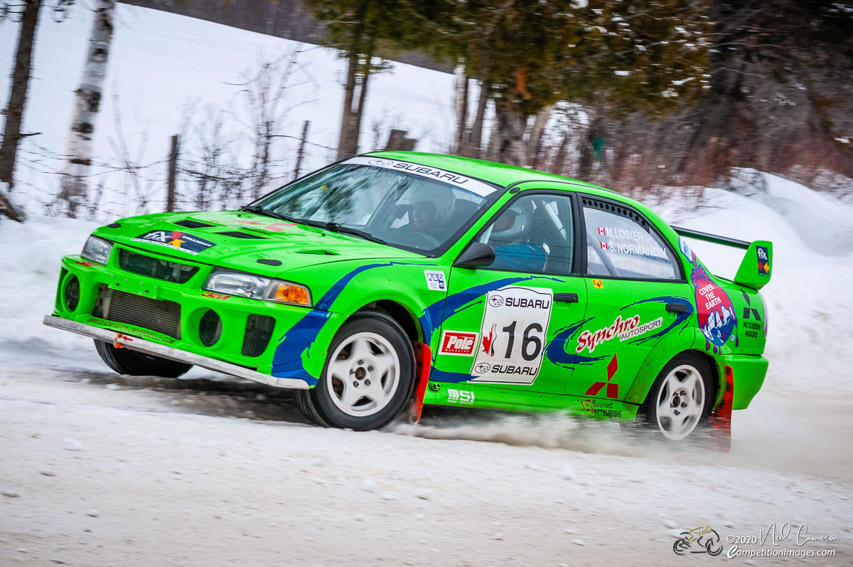 Competitor at Rally Perce-Neige, Maniwaki, Quebec 2008