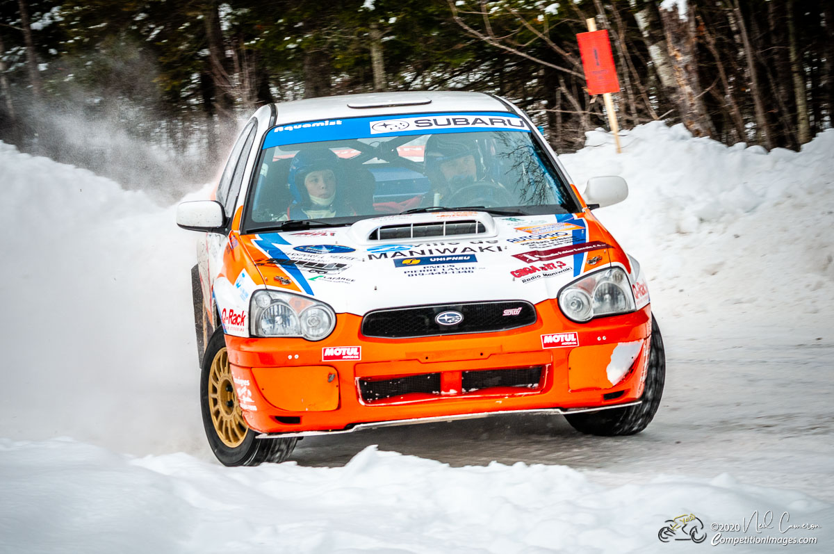 Competitor at Rally Perce-Neige, Maniwaki, Quebec 2008