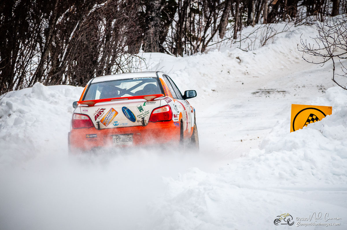 Competitor at Rally Perce-Neige, Maniwaki, Quebec 2008