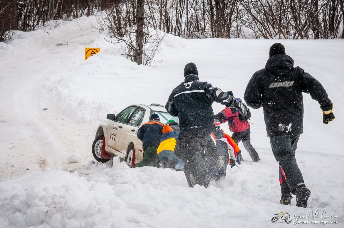 Competitor at Rally Perce-Neige, Maniwaki, Quebec 2008