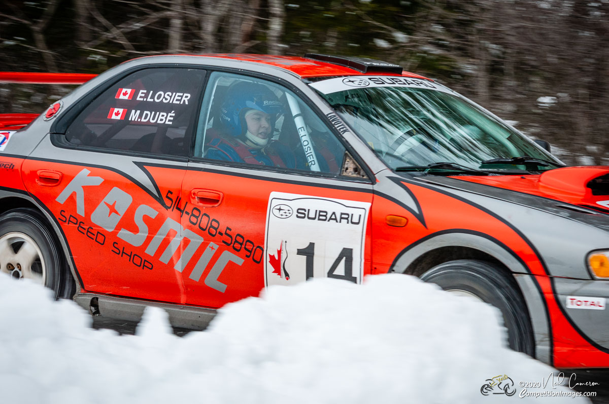Competitor at Rally Perce-Neige, Maniwaki, Quebec 2008