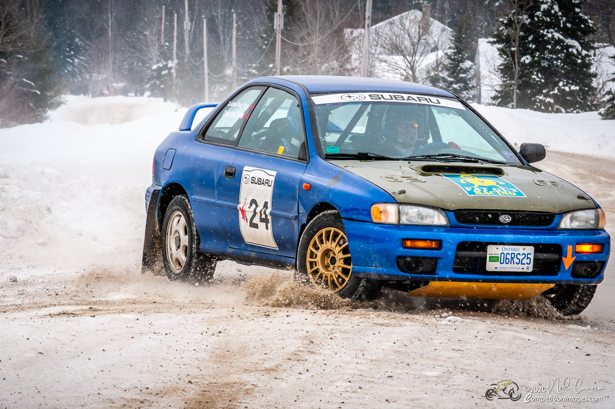 Competitor at Rally Perce-Neige, Maniwaki, Quebec 2008