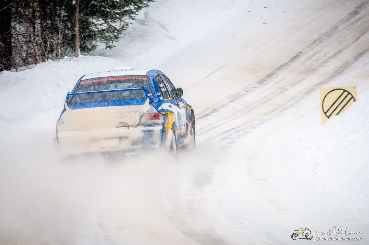 Competitor at Rally Perce-Neige, Maniwaki, Quebec 2008