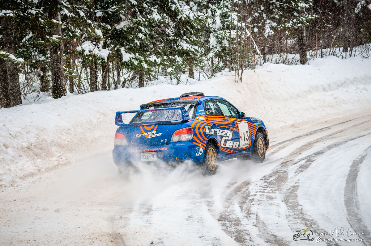 Competitor at Rally Perce-Neige, Maniwaki, Quebec 2008
